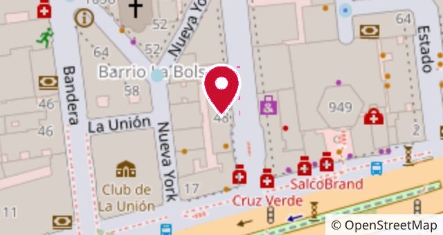 Plano de ubicación de la sede de Santiago, en Paseo Ahumada 48.